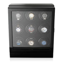 Sydney Watch Winder Box for 9 Watches in Black Watch Winder Boxes Clinks