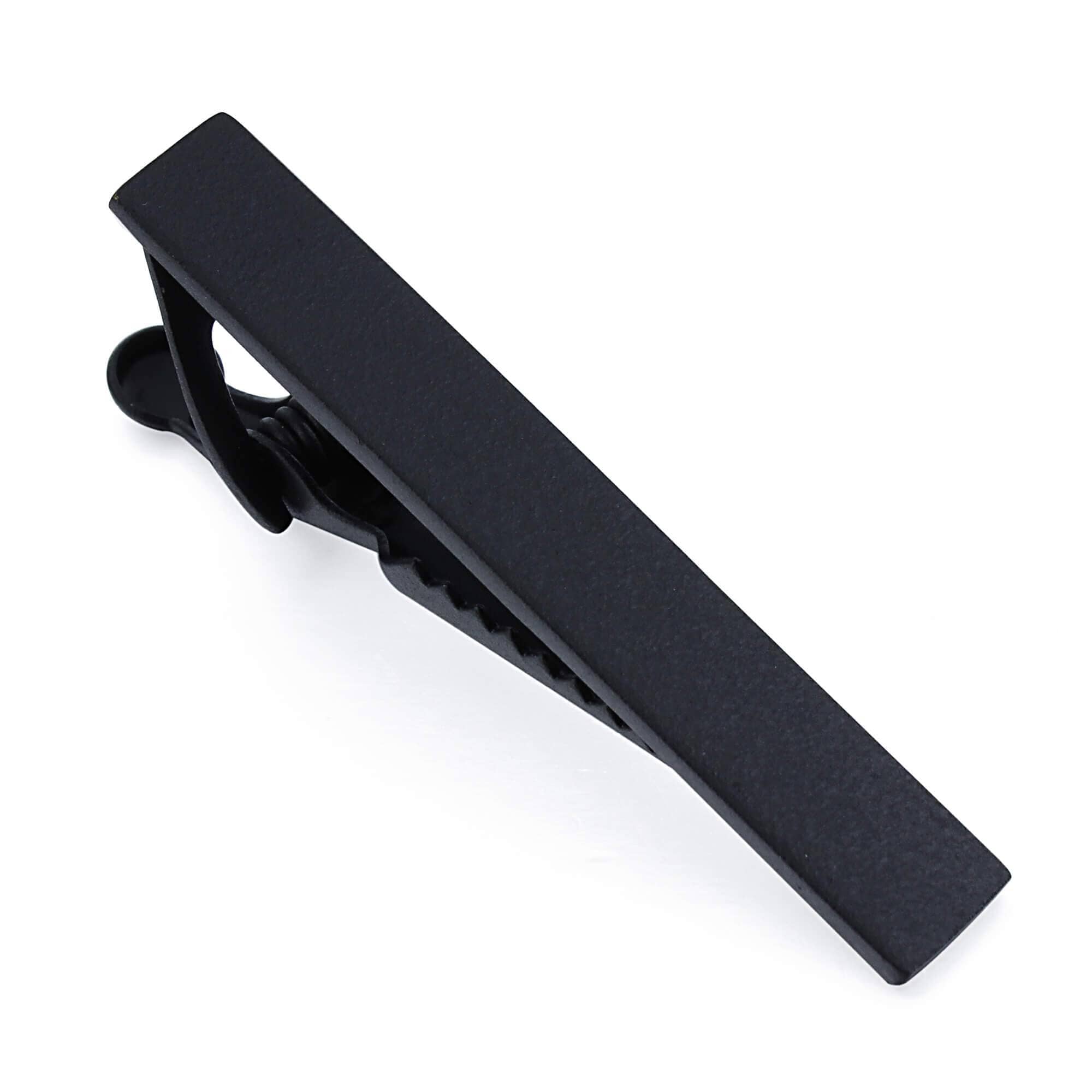 Small Shiny Black Tie Clip 40mm Tie Clips Clinks Australia 