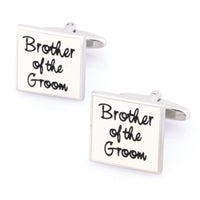 Brother of the Groom White Wedding Cufflinks Wedding Cufflinks Clinks Australia