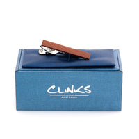 Red Wood Small Tie Clip Tie Clips Clinks Australia