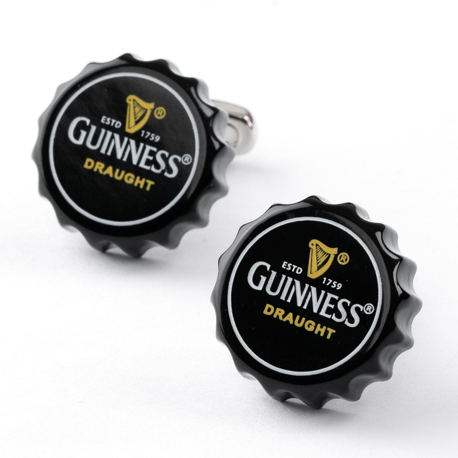 Black Guinness Beer Cap Cufflinks Novelty Cufflinks Clinks Australia 