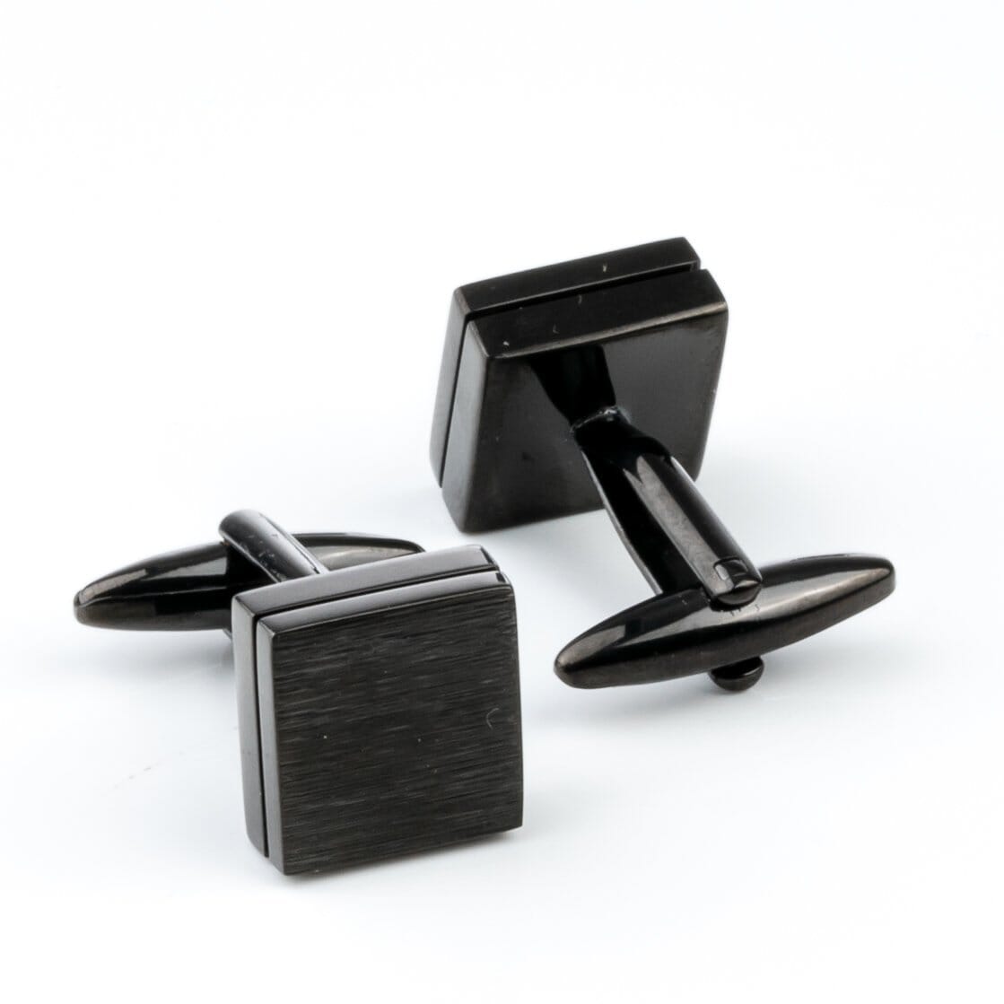 Brushed Black Cufflinks Classic & Modern Cufflinks Clinks Australia Default 