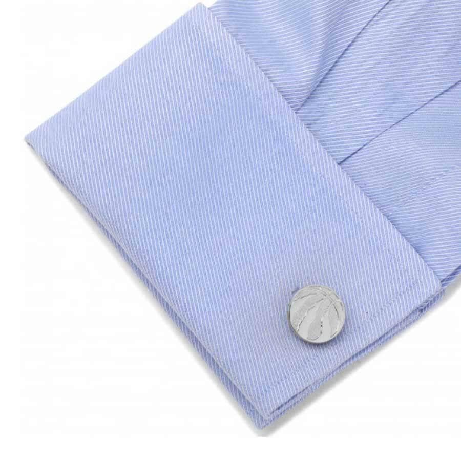 Toronto Raptors Silver Edition Cufflinks Novelty Cufflinks NBA 