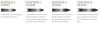 Swiss Stays 3 pack Adjustable Stainless Steel Collar Stays Collar Stays Swiss Stays