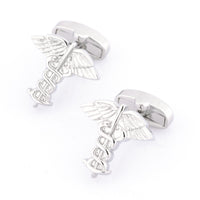 Caduceus Medical Symbol Cufflinks Novelty Cufflinks Clinks Australia Caduceus Medical Symbol Cufflinks