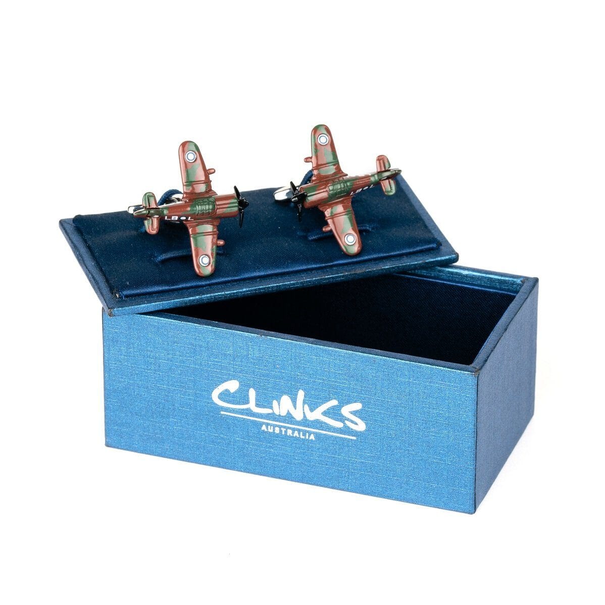 CAC Boomerang Fighter Airplane Cufflinks Camouflage Novelty Cufflinks Clinks Australia 