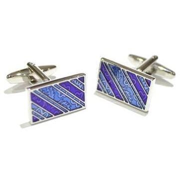 Sneaky Floral Stripes Cufflinks Classic & Modern Cufflinks Clinks Australia Sneaky Floral Stripes Cufflinks 