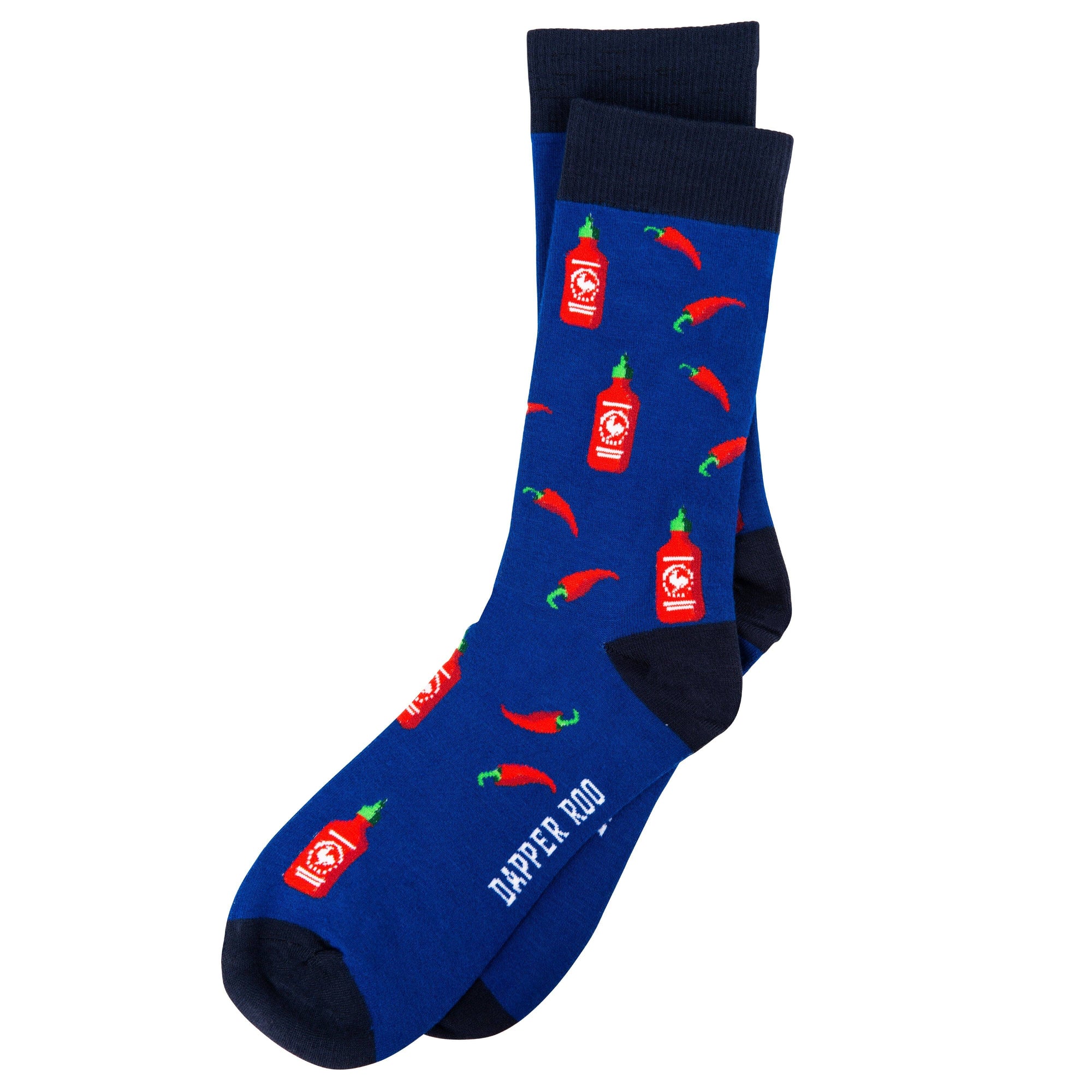 Spicy Kick Chilli and Hot Sauce Bamboo Socks by Dapper Roo Socks Dapper Roo Default 