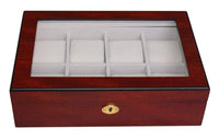 Cherry Wooden Watch Box for 8 Watches Watch Boxes Clinks