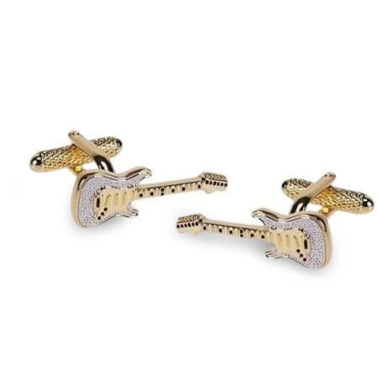 Gold Guitar Cufflinks Novelty Cufflinks Clinks Australia Gold Guitar Cufflinks 