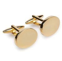 Oval Gold Engravable Cufflinks Engraving Cufflinks Clinks Australia