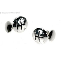 Shiny Five Speed Gear Shift with chain Cufflinks Novelty Cufflinks Clinks Australia Shiny Five Speed Gear Shift with chain Cufflinks