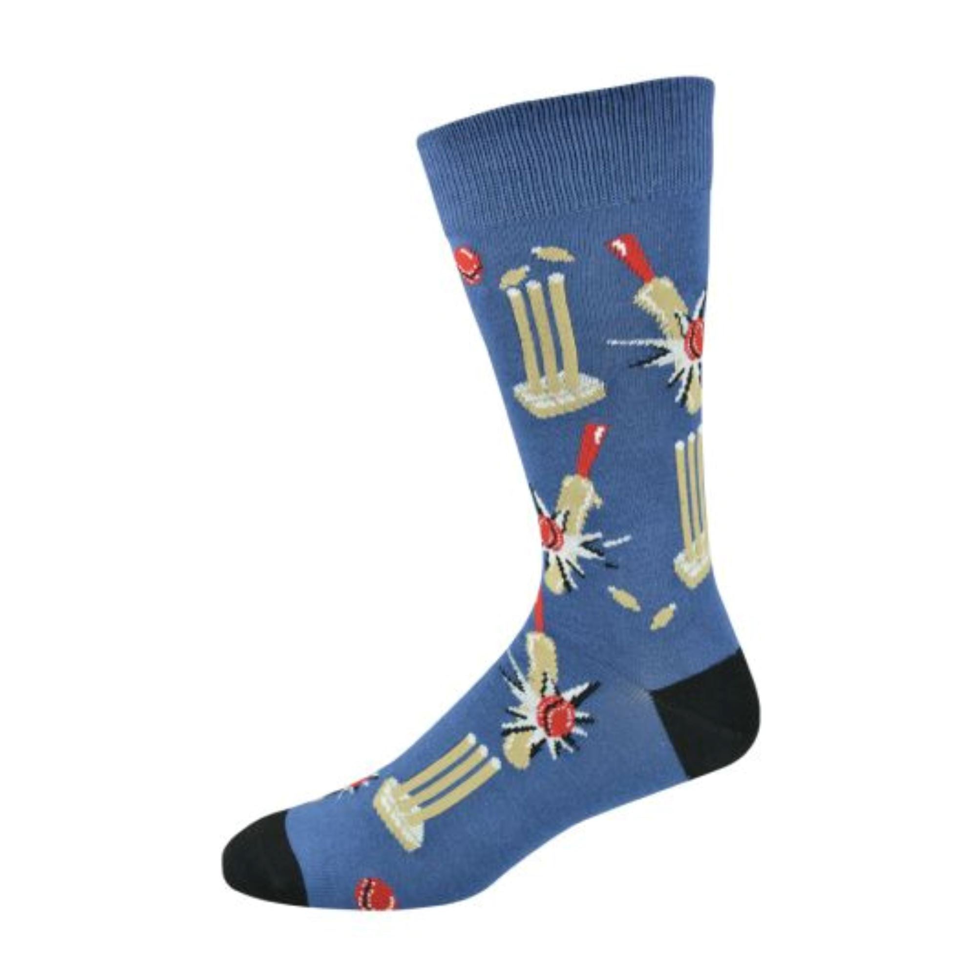 Mens Howzat Cricket Sock Socks Bamboozld 