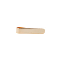 Small Shiny Rose Gold Tie Bar with curved end 35mm
