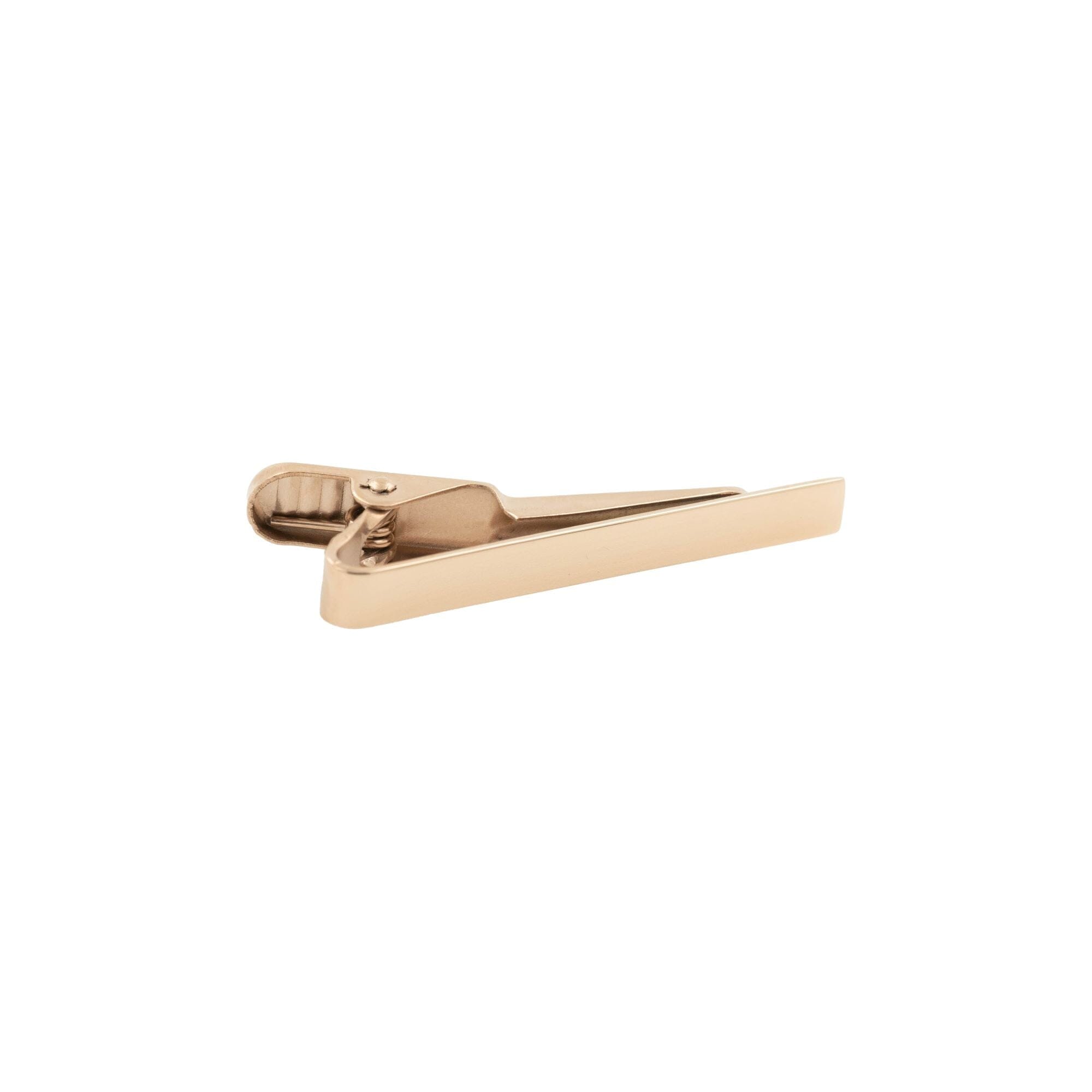 Small Shiny Rose Gold Tie Clip 40mm Tie Clips Clinks 