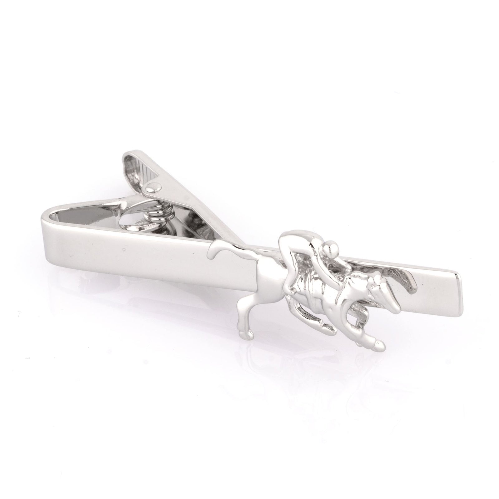 Horse and Jockey Tie Clip Tie Clips Clinks Horse and Jockey Tie Clip 