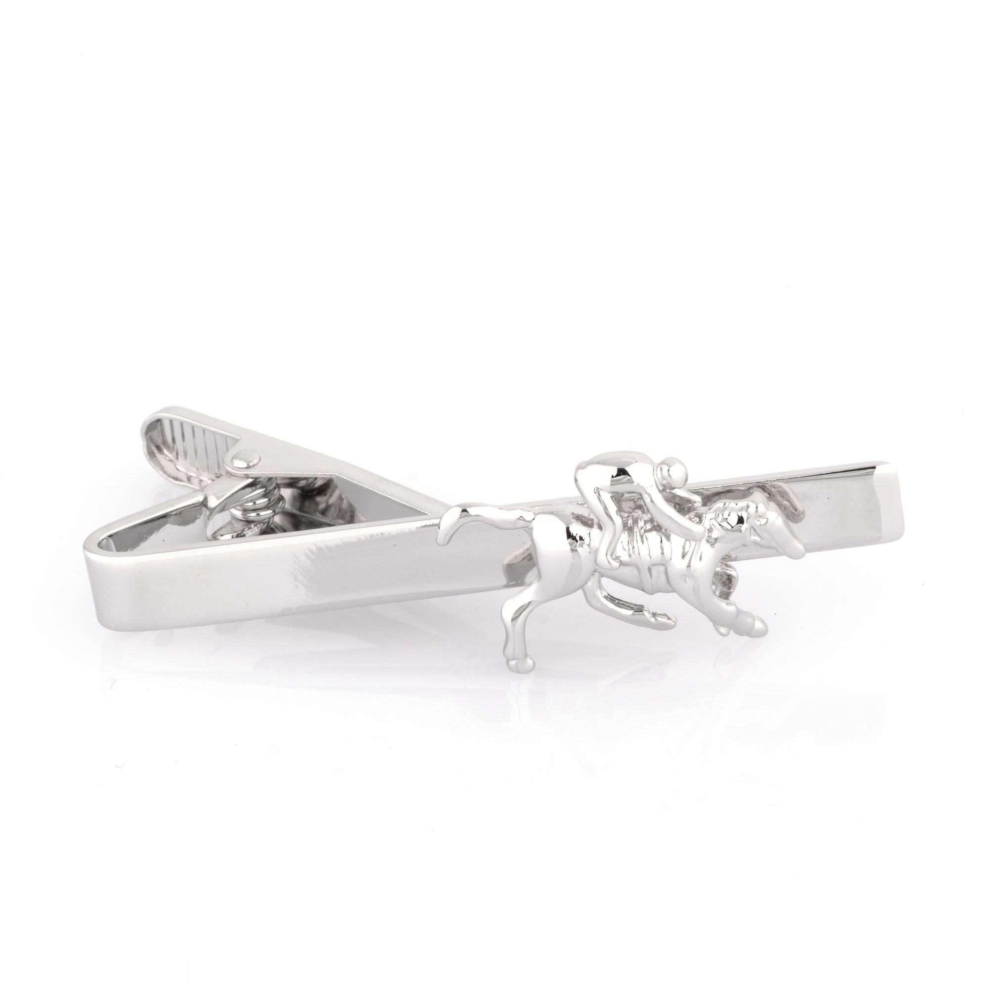 Horse and Jockey Tie Clip Tie Clips Clinks 