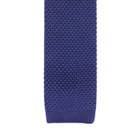 Navy Knitted Tie Ties Cuffed.com.au