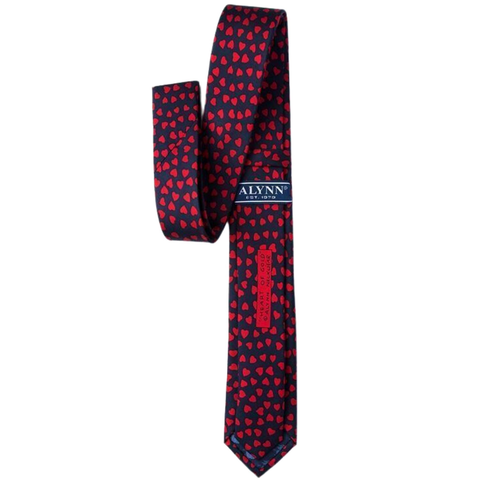 Heart of Gold Skinny Tie Ties Alynn 