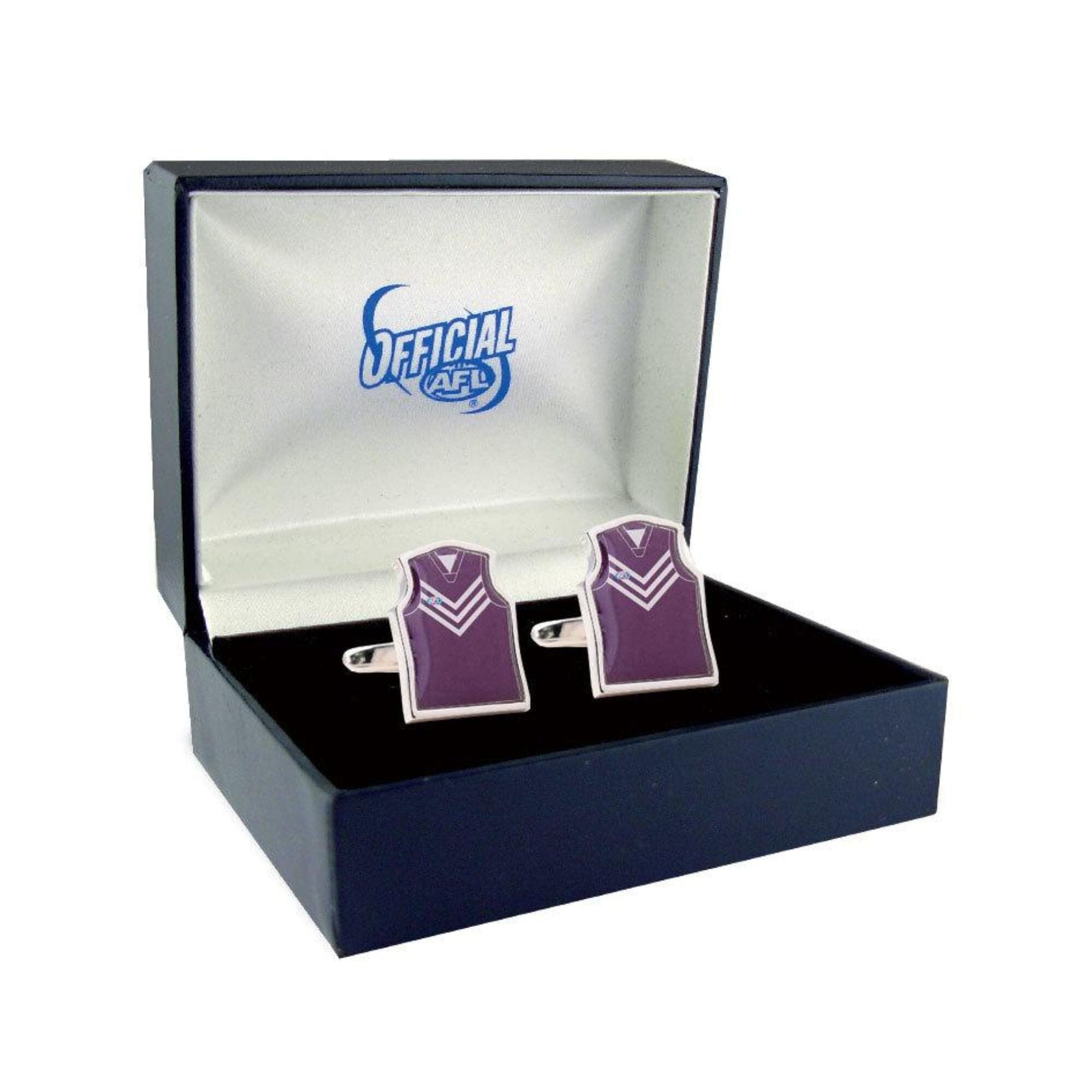 Fremantle Dockers Guernsey Cufflinks Novelty Cufflinks AFL Default 