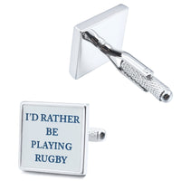 I'd rather be Playing Rugby Cufflinks Novelty Cufflinks Clinks Australia